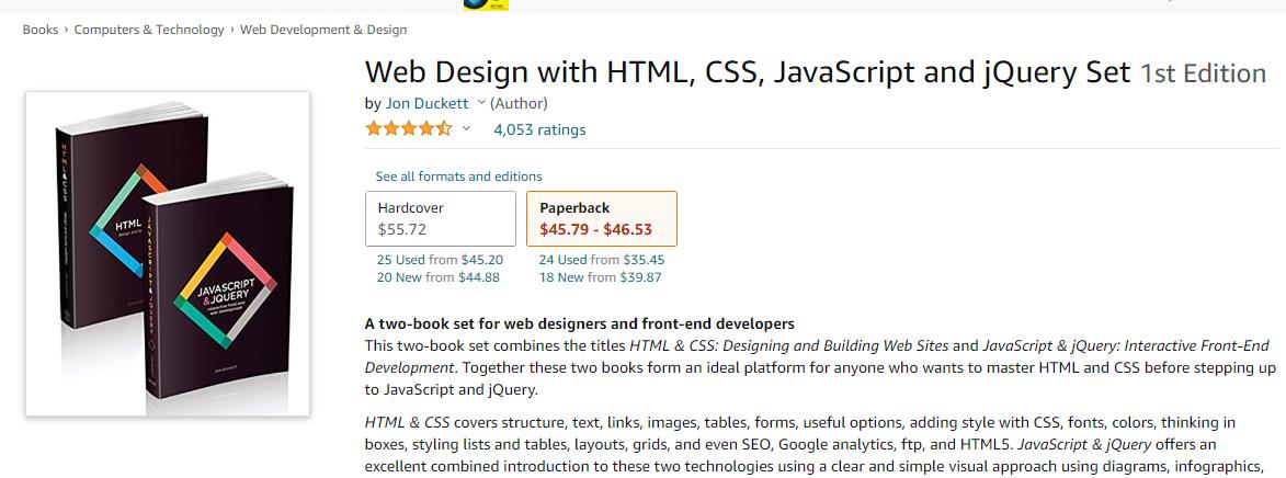 《Web Design with HTML, CSS, JavaScript and jQuery》