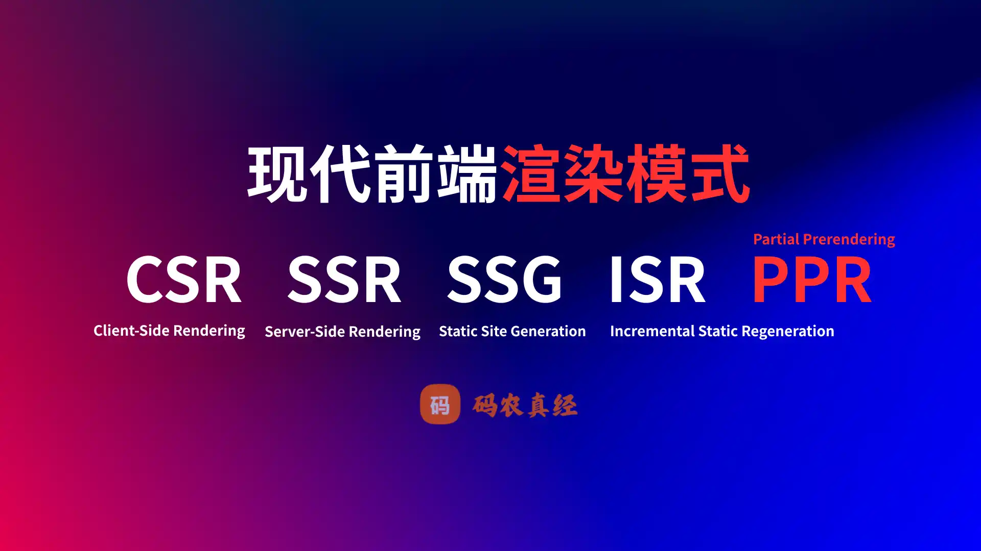 前端渲染模式