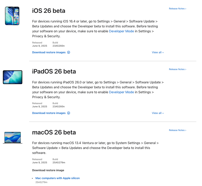 macOS 26 Beta 下载